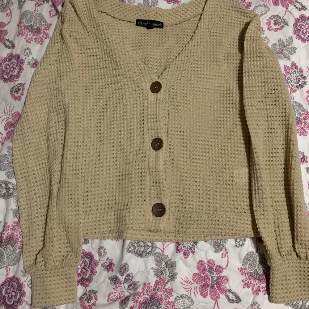 Tan cardigan